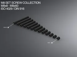 M8 Set Screw Collection M8x8-M8x60 ISO 4029 / DIN 916