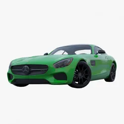 Mercedes-Benz AMG GT 2015 Low-poly 3D