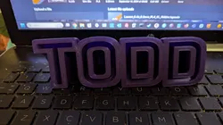 Todd Desktop sign