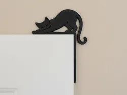3D printer bestanden | 3MF | Door Corner Cat Silhouette