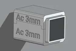 Airbus A320 Korry style switch for 3mm panels