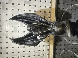 Devil Gargoyle On Globe