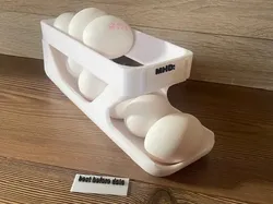 Egg holder - egg stand with changeable label MHD/BBD