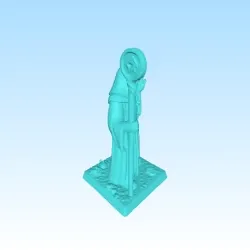 Gratis Miniature Games & Accessories STL indir - priestress old school RPG D&D Style - Pap88