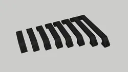 Heavy duty pull Handle for M5 screws (different lengths)