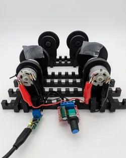Motorised Rotary Tumbler for high speed (prototype)