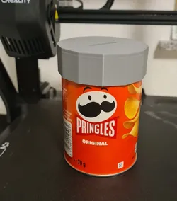 Pringles money box