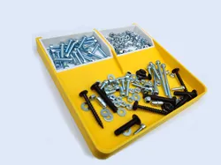 Sorting tray with container