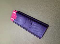 Birth control pill case with heart - for Swingo (40mm) - easily resizable