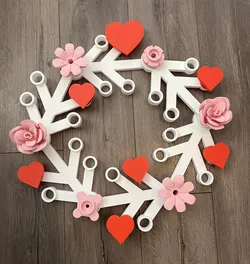 Building Brick Wreath Rose