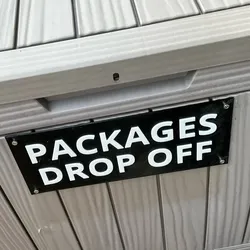 Drop Off Package Porch Sign