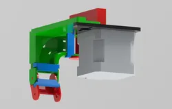 extruder mount for Ender 3 v2 cable chain