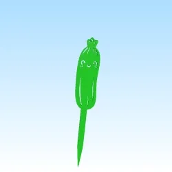 Gratis Home Decorations & Ornaments STL indir - seedling mark zucchini / etiquette semis courgette - HGS67
