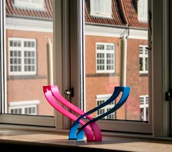 Hollow dual colored candle light holder