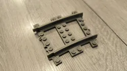 Lego train - Round track rail - half