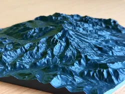 Mt Baker, Washington State, Topo Hex Tile