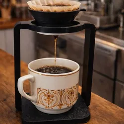 Other STL Descărcare - Coffee Drip Holder – Modern Minimalist Pour Over Stand - Reslab3D