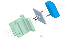Pegasus Pocket Powerbox (PPB) Micro Tube Clip for an iOptron Literoc 1.75 inch tripod