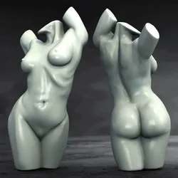 Sculptures & Artworks STL Descărcare - Ancient Woman Torso Statue - Classical Sculpture Vol.2 - 1xMerch