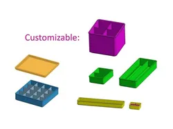 Stackable Organizer, Tray, box etc. Sizeable