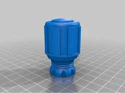 Stubby bit driver handle for 1/4" bit holders