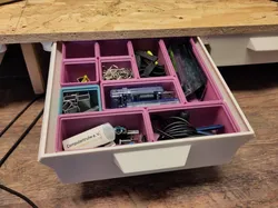 Under Desk Drawer for Gridfinity 50mm height