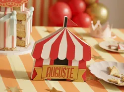 🎪 Vintage Circus Tent: Personalized Name - [Auguste] Edit