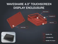 Waveshare 4.3" DSI Capacitive Touchscreen Display Enclousure