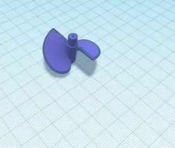 2 blade speed boat propeller for 8520 coreless motor
