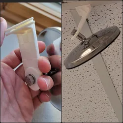 Ceiling tile screw mount