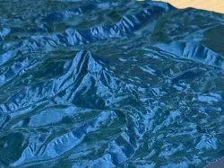 Creality Cloud | Mt Jefferson, Oregon, Topo Hex Tile | ملفات الطابعة ثلاثية الأبعاد