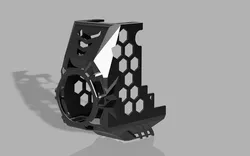 Creality K1 D3vil Burner Cover - Hex Vents