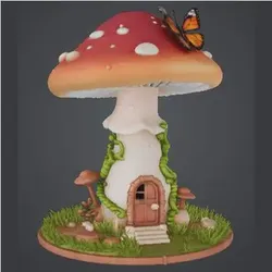 Fairy mushroom house