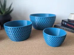 Honeycomb Planters / Bowls - set of 3 sizes!