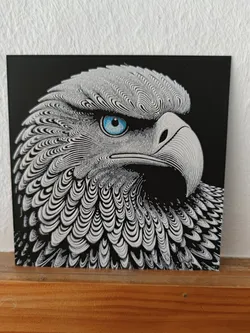 Hueforge of an eagle