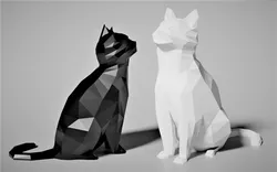 Low Poly Cat 2.0 (Decoration) (No Supports!)