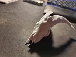 Low poly goat skull