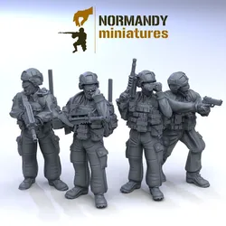 Modern French Platoon comand with FAMAS