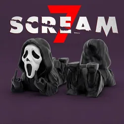 Other STL Descărcare - Ghostface - FLEXI - ARTICULATED - Raffaellzito