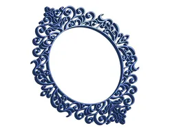 Round Ornate Scrollwork Frame