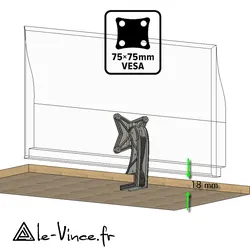 screen stand vesa 75