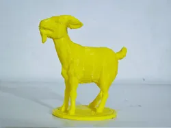 Angry goat - low poly