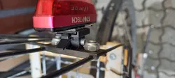 Bike light basket mount