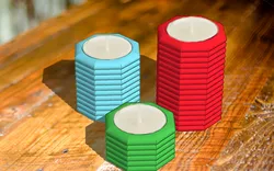 Candle holder print in place/no support needed