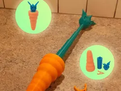 Easter Carrot Sword - the Collapsible sword hidden in carrot