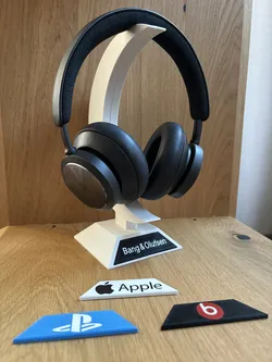 Headphone Stand / Holder Moon Design / Kopfhörerhalter Mondsichel