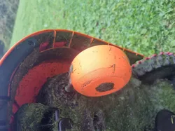Modified front wheels for Worx Landroid WR155E L2000 robot mower
