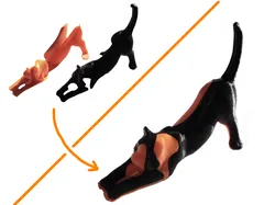 Single Extruder -  Dual Color - Stretching Cat