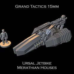 15mm SCI-FI Grand Tactics - Ursal Jetbike - Presupported