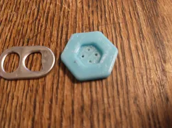 25mm Wide Ridge Hexagonal Button